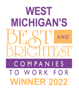 Image of a West Michigan's Best and Brightest Companies to Work For 2022 award, showcasing the MSP company's achievement in being recognized as a top employer in the region. The award features a modern and sophisticated design with the West Michigan's Best and Brightest Companies to Work For 2022 logo prominently displayed. This award recognizes the MSP company's exceptional workplace culture and commitment to creating a positive and inclusive work environment. The alt text provides a clear and concise description of the image's content, highlighting the MSP company's exceptional workplace culture and commitment to creating a positive and inclusive work environment through the West Michigan's Best and Brightest Companies to Work For 2022 award.