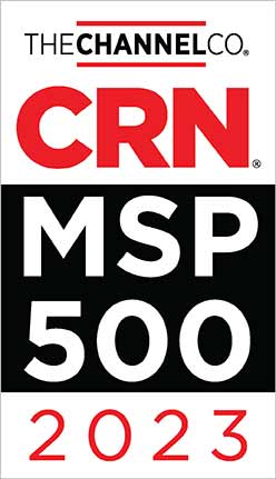 Image of a CRN MSP 500 2023 award, recognizing the MSP company's achievement as a top-performing managed service provider. The award features a professional and modern design with the CRN MSP 500 and 2023 logos prominently displayed. This award symbolizes the company's exceptional performance and expertise in providing high-quality managed IT solutions and services to its customers. The alt text provides a clear and concise description of the image's content, highlighting the MSP company's exceptional performance and expertise in providing high-quality managed IT solutions and services to its customers through the CRN MSP 500 2023 award.