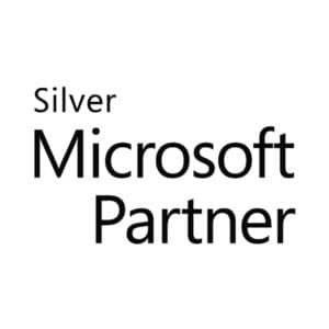 Image of a "Silver Microsoft Partner" award with a simple white background and black text. The award features the text 'Silver Microsoft Partner' and includes the Microsoft logo prominently displayed. This award signifies the company's commitment to excellence in providing Microsoft solutions and services to its customers. The high-quality design and impressive branding of this award make it a valuable asset for any business.
