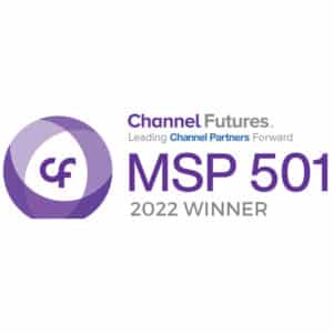 Image of a Channel Futures Leading Channel Partners Forward MSP 501 2022 award, recognizing the MSP company's achievement as a top-performing managed service provider. The award features a professional and modern design with the Channel Futures, Leading Channel Partners Forward, MSP 501, and 2022 logos prominently displayed. This award symbolizes the company's exceptional performance and expertise in providing high-quality managed IT solutions and services to its customers. This image provides valuable insights into the MSP company's achievements, making it a valuable resource for businesses seeking to partner with a top-performing managed service provider for their IT needs.